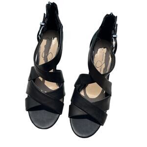 Jessica Simpson Jakayla Wedge Sandal - Size 7.5M - Black - Excellent condition!